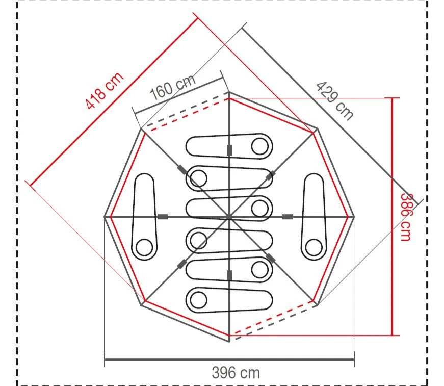 Coleman Octagon Blackout 8 Man Camping Tent 5 Coleman Octagon Blackout 8 Man Camping Tent - Image 5