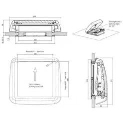 Dometic Micro Heki Rooflight With Blind/Flyscreen (With Forced Ventilation) 12 Dometic Micro Heki Rooflight With Blind/Flyscreen (With Forced Ventilation) -Best Camping Equipment dometic micro heki rooflight with blind flyscreen with forced ventilation 5 30174 p