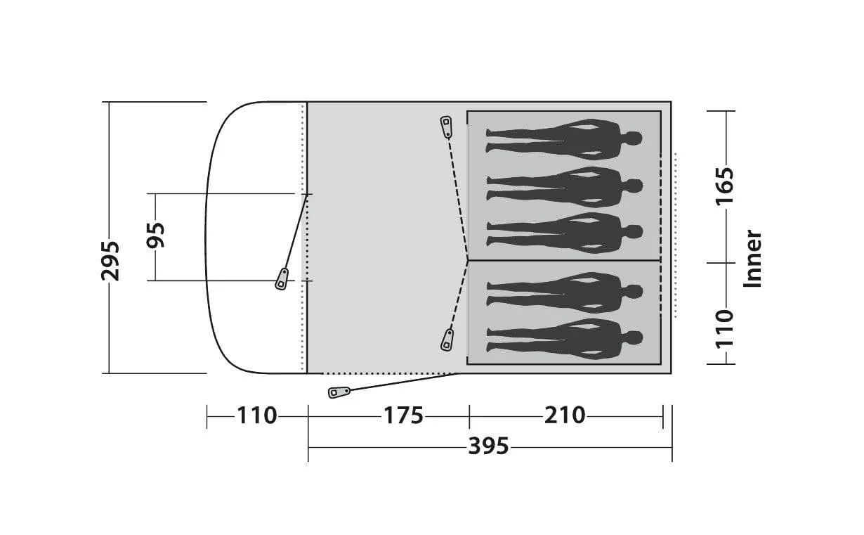 Easy Camp Palmdale 500 Family Tent 5 Easy Camp Palmdale 500 Family Tent - Image 5