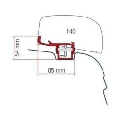 Fiamma Awning Adapter Kit F40 VW T5 / T6 - UK