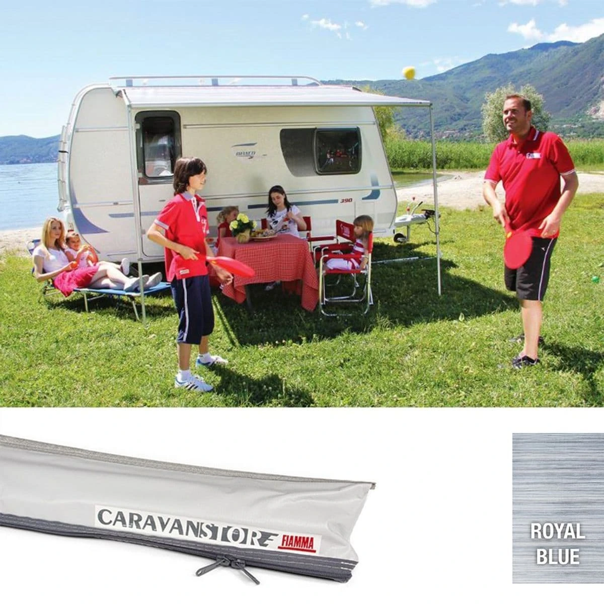 Fiamma Caravanstore 225 Caravan Awning Grey OR Blue Fabric 1 Fiamma Caravanstore 225 Caravan Awning Grey OR Blue Fabric