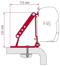 Fiamma Kit Roof Adapter