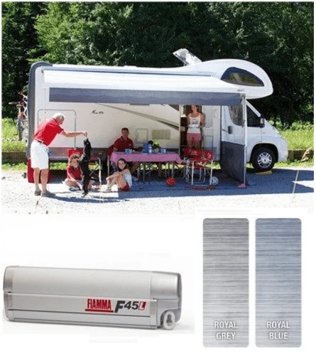 Fiamma F45L Motorhome Awning - Titanium Case 1 Fiamma F45L Motorhome Awning - Titanium Case