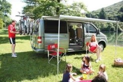 Fiamma F45S Awning For VW T5/T6 Multivan Transporter Campervan -Best Camping Equipment fiamma f45s awning for vw t5 t6 multivan transporter campervan case titanium colours royal grey models f45s 300 vw t5 t6 transporter long wheel base uk 5 14369 p