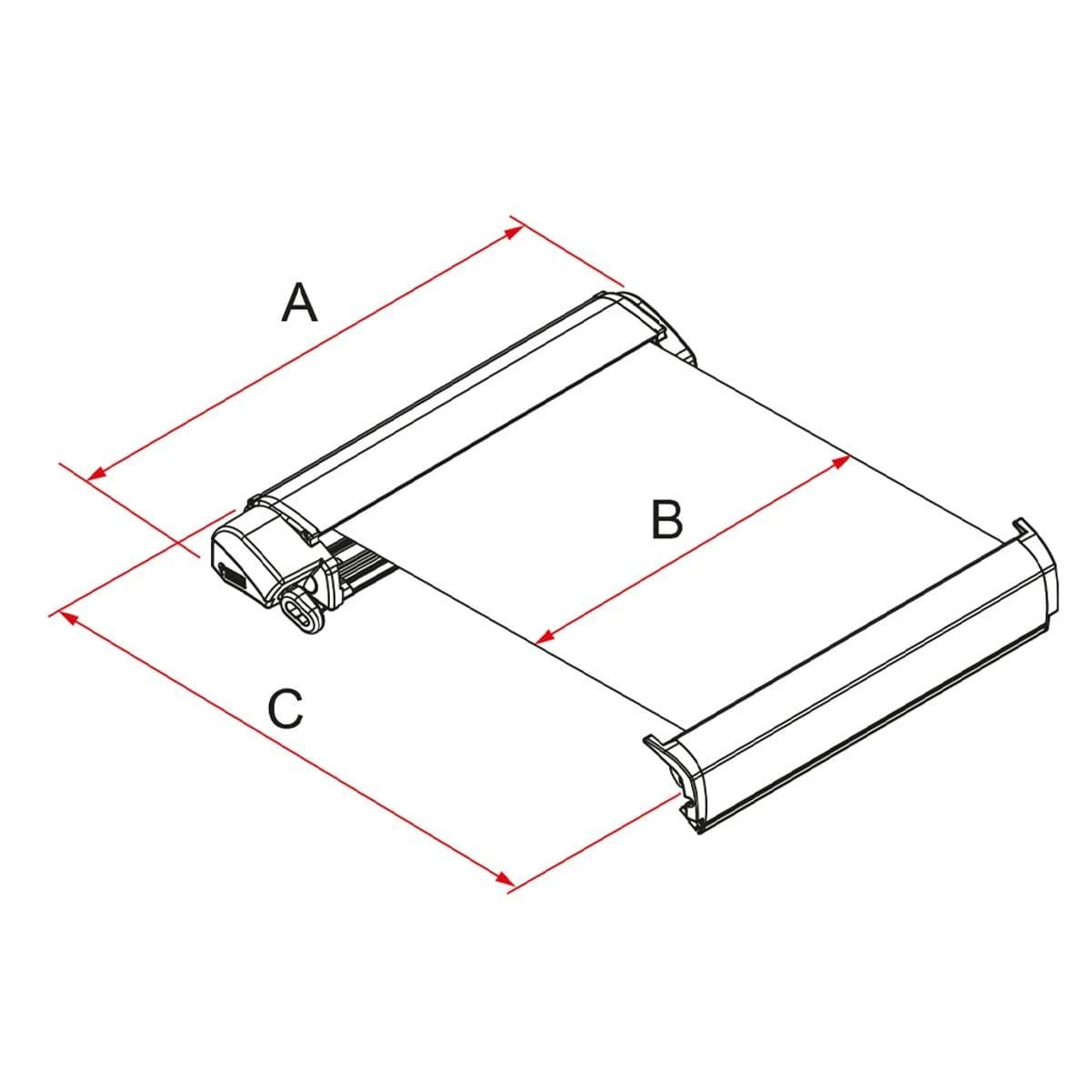Fiamma F80s Ducato 320 Awning Deep Black Royal Grey 4 Fiamma F80s Ducato 320 Awning Deep Black Royal Grey - Image 4