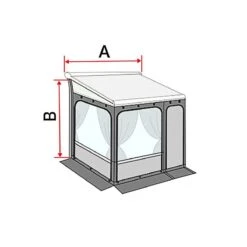 Fiamma Privacy Room 300 Medium F45 Awning Enclosure -Best Camping Equipment fiamma privacy room 300 medium f45 awning enclosure 3 37876 p
