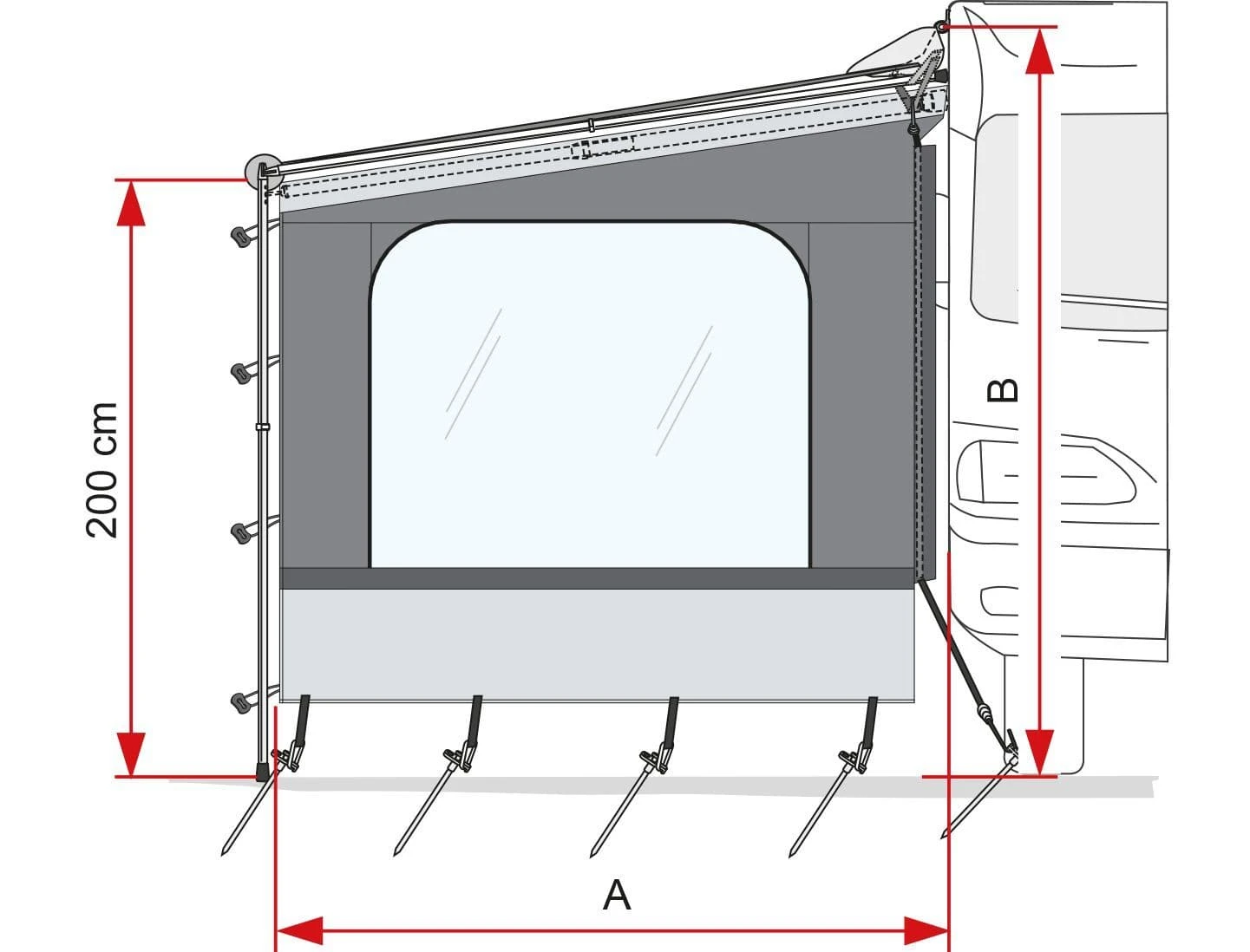 Fiamma Side W Panel For Caravanstore / F35 Pro Awning 4 Fiamma Side W Panel For Caravanstore / F35 Pro Awning - Image 4