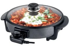 Leisurewize Camping Multi Function NonStick Electric Cooking Pan Cooker Skillet