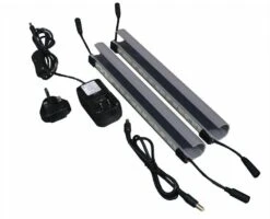 Leisurewize Pack Of 2 30cm Connectable SMD 12V 230V Camping Awning Tent Light