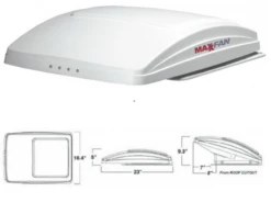 Maxxair Maxxfan Deluxe Roof Vent Fan With Remote Control 350 X 350mm 7 Maxxair Maxxfan Deluxe Roof Vent Fan With Remote Control 350 X 350mm -Best Camping Equipment maxxair maxxfan deluxe roof vent fan with remote control 350 x 350mm colours tinted clear 3 35558 p