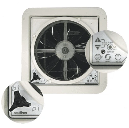 Maxxair Maxxfan Deluxe Roof Vent Fan With Remote Control 350 X 350mm 5 Maxxair Maxxfan Deluxe Roof Vent Fan With Remote Control 350 X 350mm - Image 5
