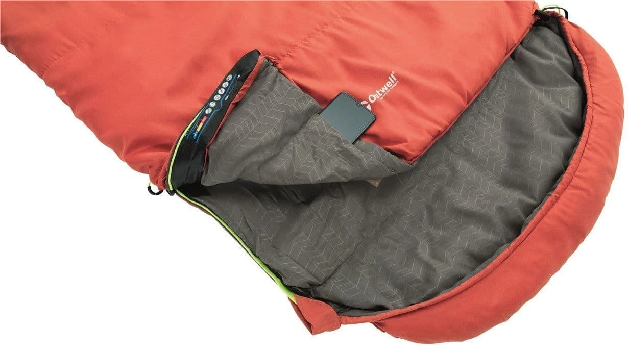 Outwell Campion Lux Red Sleeping Bag 4 Outwell Campion Lux Red Sleeping Bag - Image 4