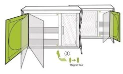 Outwell Richmond Kitchen Table Camping Storage Cooking Unit -Best Camping Equipment outwell richmond kitchen table camping storage cooking unit 4 33348 p