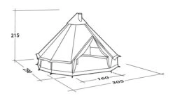 Robens Klondike S 4 Berth Tipi Bell Tent -Best Camping Equipment robens klondike s 4 berth tipi bell tent 4 38768 p