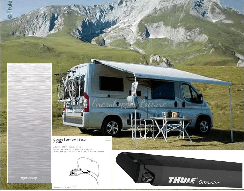 Thule Omnistor 6300 Ducato H2 L4 PACK 4.00 X 2.50m Awning & Bracket 1 Thule Omnistor 6300 Ducato H2 L4 PACK 4.00 X 2.50m Awning & Bracket